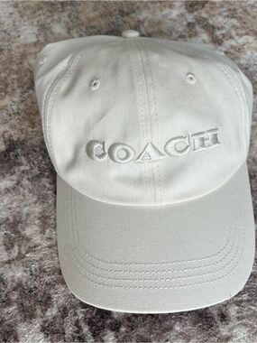 Coach Cream Baseball Cap